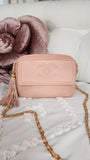 Chanel Matelasse Pink Lambskin Chain Shoulder Bag - 2292