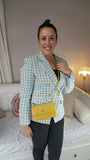 Chanel Matelasse Golden Yellow Lambskin Chain Shoulder Bag - 3082