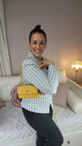 Chanel Matelasse Golden Yellow Lambskin Chain Shoulder Bag - 3082