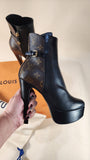 Louis Vuitton Afterglow Ankle High Heel Boots - G0095