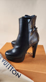 Louis Vuitton Afterglow Ankle High Heel Boots - G0095