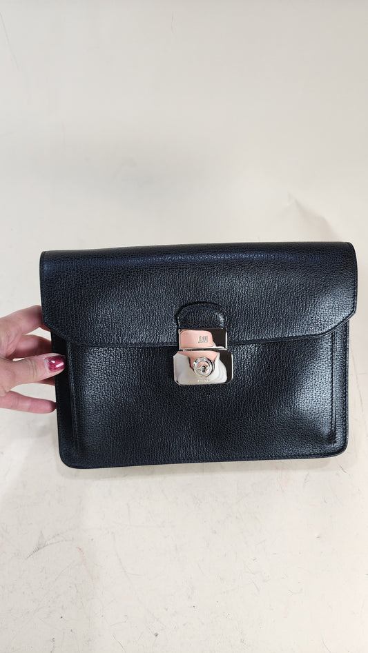 Dunhill Black Leather Clutch - G0046