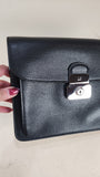 Dunhill Black Leather Clutch - G0046