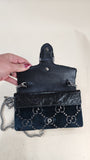 Gucci Dark Teal Velvet GG Dionysus Mini Shoulder Bag - 3144