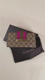Gucci GG Beige Canvas Long Wallet - G0233