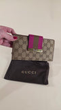 Gucci GG Beige Canvas Long Wallet - G0233