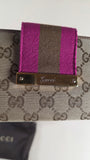 Gucci GG Beige Canvas Long Wallet - G0233