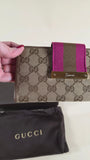 Gucci GG Beige Canvas Long Wallet - G0233