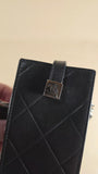 Chanel Quilted Black Leather Phone Case - G0258