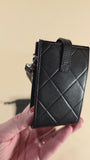 Chanel Quilted Black Leather Phone Case - G0258