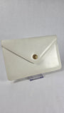Celine White Leather Envelope Clutch - 2933