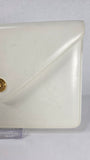 Celine White Leather Envelope Clutch - 2933