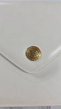 Celine White Leather Envelope Clutch - 2933