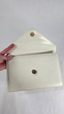 Celine White Leather Envelope Clutch - 2933