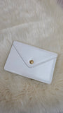 Celine White Leather Envelope Clutch - 2933