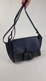 Longchamp Navy Leather/Suede Shoulder Bag - G0147
