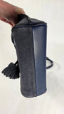 Longchamp Navy Leather/Suede Shoulder Bag - G0147