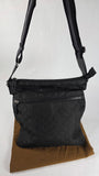 Gucci GG Guccissima Web Black Canvas Messenger Bag - G0255