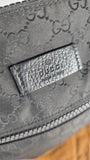 Gucci GG Guccissima Web Black Canvas Messenger Bag - G0255