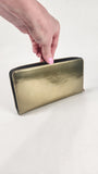 Celine Gold Metallic Long Wallet - G0249