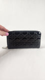 Christian Dior Black Patent Leather Canage Wallet - 3188