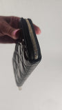 Christian Dior Black Patent Leather Canage Wallet - 3188