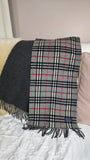Burberry Gray 100% Cashmere Scarf - 3206