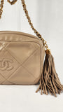 Chanel Beige Lambskin Mini Camera Bag - 3147