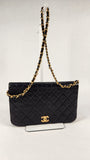 Chanel Matelasse Chain Black Lambskin Shoulder Bag - 3215