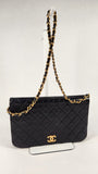 Chanel Matelasse Chain Black Lambskin Shoulder Bag - 3215