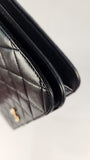 Chanel Matelasse Chain Black Lambskin Shoulder Bag - 3215