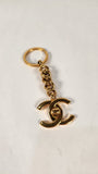 Chanel Gold Tone Turn Lock Key Ring - 3211