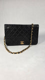 Chanel Matelasse Chain Black Lambskin Shoulder Bag - 3215