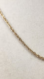 Christian Dior Gold Tone Thin Rope Necklace Chain - 3197