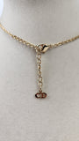 Christian Dior Gold Tone Thin Rope Necklace Chain - 3197