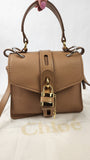 Chloe Beige Leather Abbey Smallday 2way Bag - 3243