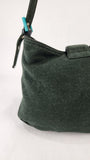 Fendi Khaki Cotton Jersey FF Shoulder Bag - G0265