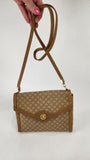 Celine Beige Macadam Crossbody Bag - 3259