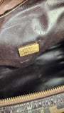 Fendi Zucca Brown Canvas Boston Bag - G0262