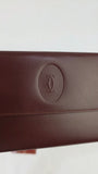Cartier Burgandy Leather Long Wallet - 3304