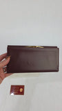 Cartier Burgandy Leather Long Wallet - 3304