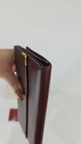 Cartier Burgandy Leather Long Wallet - 3304