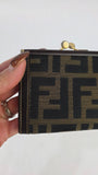 Fendi Zucca Canvas Kisslock Pouch - 3310