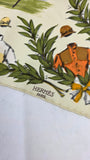 Hermes Small 100% Silk Gavroche Yellow Scarf - 3305