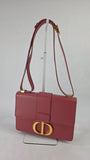 Christian Dior 30 Montaigne Pink Leather Shoulder Bag - 3256