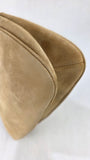 Salvatore Ferragamo Gancini Tan Suede Shoulder Bag - 3261