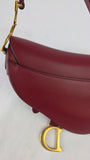 Christian Dior Red Leather Saddle Hand Bag - 3283