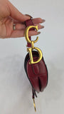 Christian Dior Red Leather Saddle Hand Bag - 3283