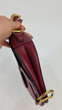 Christian Dior Red Leather Saddle Hand Bag - 3283