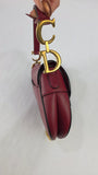 Christian Dior Red Leather Saddle Hand Bag - 3283
